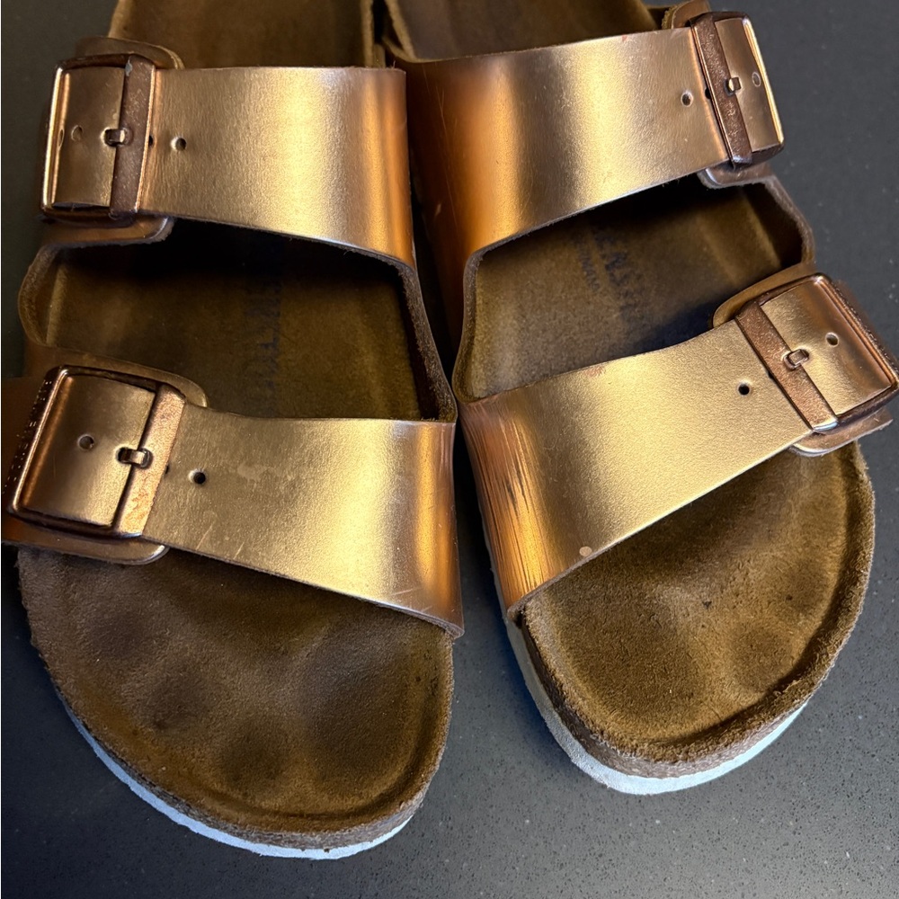 Woman’s Gold Metallic Birkenstock